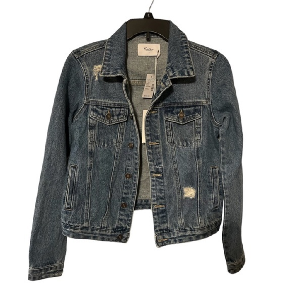 Jan an Los Angeles Size S‎ Denim Distressed Jacket Stylish And Trending